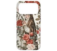 St Therese Roses Botanique Aquarelle Art catholique Coque pour iPhone 17 Pro Max