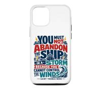 St Thomas Sir More Catholic Saint Citations Bateau Coque pour iPhone 12/12 Pro