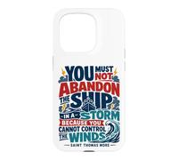 St Thomas Sir More Catholic Saint Citations Bateau Coque pour iPhone 15 Pro