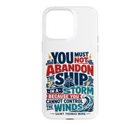 St Thomas Sir More Catholic Saint Citations Bateau Coque pour iPhone 15 Pro Max
