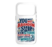 St Thomas Sir More Catholic Saint Citations Bateau Coque pour iPhone 17 Pro