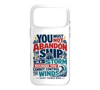 St Thomas Sir More Catholic Saint Citations Bateau Coque pour iPhone 17 Pro Max