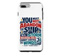 St Thomas Sir More Catholic Saint Citations Bateau Coque pour iPhone 7 Plus/8 Plus