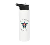 St. Thomas U.S.V.I. Île Vierge des États-Unis Souvenir Vacances Stainless Steel Insulated Water Bottle