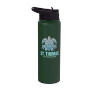 St. Thomas U.S.V.I. Île Vierge des États-Unis Souvenir Vacances Stainless Steel Insulated Water Bottle
