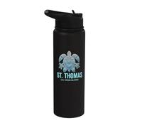 St. Thomas U.S.V.I. Île Vierge des États-Unis Souvenir Vacances Stainless Steel Insulated Water Bottle