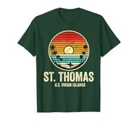 St. Thomas U.S.V.I. Île Vierge des États-Unis Souvenir Vacances T-Shirt
