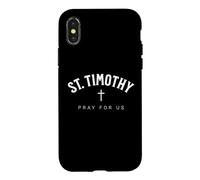 St. Timothy Catholic Patron Christian Saint Coque pour iPhone X/XS