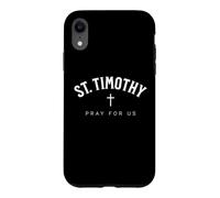 St. Timothy Catholic Patron Christian Saint Coque pour iPhone XR