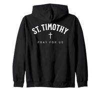 St. Timothy Catholic Patron Christian Saint Sweat à Capuche
