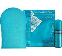 St.Tropez Fake Tan Self Tan Express 1 Hour Tan Starter Kit Vegan Beauty Gift for Her with Travel Size Tanning Mousse and Tanning Applicator Mitt