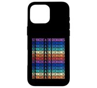 St Vincent et Les Grenadines colorées Coque pour iPhone 16 Pro Max