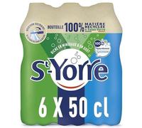 ST YORRE Eau Minérale Naturelle Gazeuse 6x50cl - Hydratation pétillante aux bienfaits minéraux naturels- Lot De 1