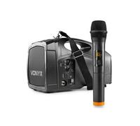 Vonyx Amplificateur de voix portable ST014 – 30W RMS, micro main, USB, batterie rechargeable