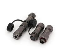 ST12 Series Metal Waterproof IP67 In-Line Male and Female Circular Cable Plug Connector MQXFCZUX(9Pin Male and Female)