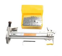 ST18 Cloueuse manuelle en alliage d'aluminium avec tête en acier, outil de clouage automatique droit pour sols, ciment et brique, convient pour le travail du bois, la décoration et la reliure
