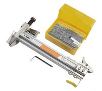 ST18 Cloueuse manuelle semi-automatique pour sols et ciment, corps en alliage d'aluminium épais avec pilote en acier, outil de décoration pour le travail du bois (ST18 avec clous)