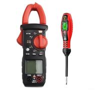 ST181 Pince multimètre et stylo de test B19, multimètre numérique avec affichage 4000 points, capteur NCV, tension AC/DC et mesure du courant 400 A (mot ST181 B19)