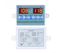 ST3022 Régulateur de température et d'humidité numérique avec LCD, -20 à 80 °C, 1 à 99 % RH, chauffage/refroidissement et humidification/déshumidification pour serre (12 V)
