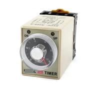 ST3PF 110V AC 8-Pin DPDT 10s Off-delay Operation Time Delay Timer Relay Black