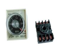 ST3PF Time relay 12V/24V36V/48V/127V/110V/220V/380V Power Off Delay Timer 8Pin with base IINKUEYK(10S,110V)