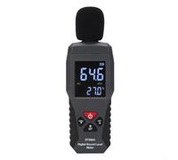 ST9604 Niveau sonore numérique 30-130 dB Testeur de bruit portable avec écran LCD à 4 chiffres, fonction Max/Min, mesure de la température pour appartement, bureau, chantier