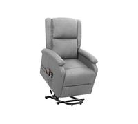 Sta-op-Fauteuil de relaxation, massant tissu gris clair