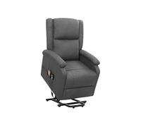 Sta-op-Fauteuil de relaxation, massant tissu gris foncé