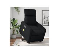 Vidaxl Fauteuil Inclinable De Massage Électrique Noir Similicuir Noir