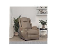 Sta-op-massagestoel kunstleer cappuccinokleurig3100335
