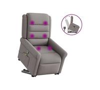 Sta-op-massagestoel verstelbaar stof taupe3303331