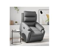 Vidaxl Fauteuil Inclinable Électrique Gris Similicuir Gris