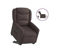 vidaXL Sta-op-stoel elektrisch stof donkerbruin3303219 Marron G