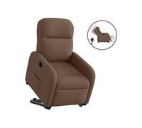 Vidaxl Fauteuil Inclinable Électrique Marron Tissu Marron