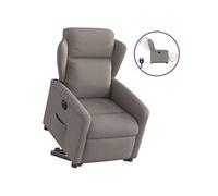 Vidaxl Fauteuil Inclinable Électrique Taupe Tissu
