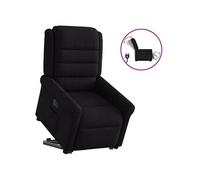 Vidaxl Fauteuil Inclinable Électrique Noir Tissu Noir