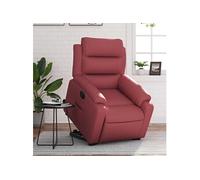 Vidaxl Fauteuil Inclinable Rouge Bordeaux Similicuir Rouge