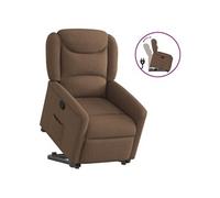 vidaXL Fauteuil inclinable Marron Tissu Marron