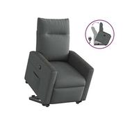 vidaXL Fauteuil relax releveur gris foncé Tissu