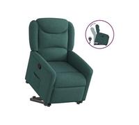 vidaXL Fauteuil inclinable vert foncé tissu Vert