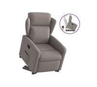 vidaXL Sta-op-stoel verstelbaar stof taupe3303141 Taupe G