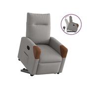 Sta-op-stoel verstelbaar stof taupe3324011