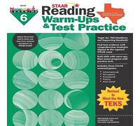 STAAR Reading Warm-Ups & Test Practice I For Children in Grade 6 I Cahier d'exercices tout inclus pour la préparation STAAR I Mini-leçons, pages de pratique, évaluations et tests pratiques
