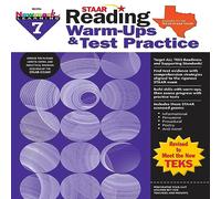 STAAR Reading Warm-Ups & Test Practice I For Children in Grade 7 I Cahier d'exercices tout inclus pour la préparation STAAR I Mini-leçons, pages de pratique, évaluations et tests pratiques
