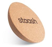 STAASH® Balance Board en Bois - Starter ou Kit Complet - Planche d’Équilibre pour Fitness, Yoga & Surf - Accessoires + Vidéos - Enfants & Adultes (Disque)