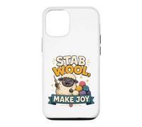 Stab Wool Make Joy T-Shirt pour Amateur de Moutons Coque pour iPhone 12/12 Pro