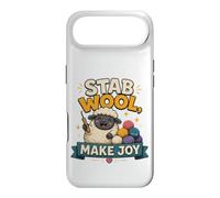 Stab Wool Make Joy T-Shirt pour Amateur de Moutons Coque pour iPhone Air