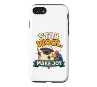 Stab Wool Make Joy T-Shirt pour Amateur de Moutons Coque pour iPhone SE (2020) / 7/8