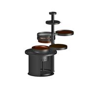 Stabico Barbecue grill multifonctions en acier Premium - 100 x 70 x 180 cm - Gril-post Premium