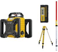 Stabila LAR 160, 7-pcs Laser rotatif avec trépied, avec mire de nivellement de 5 m Portée (max.): 600 m